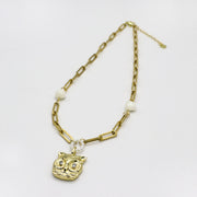 Punk Style 6-8mm Irregular Mop Necklace