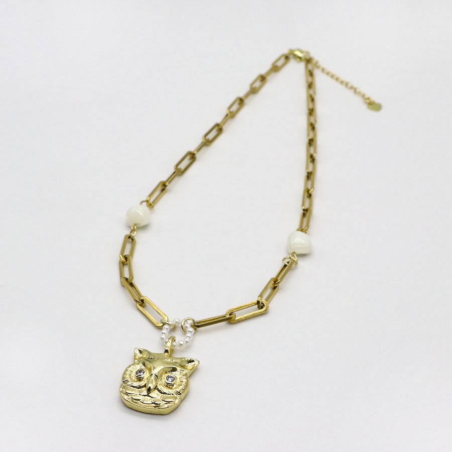 Punk Style 6-8mm Irregular Mop Necklace