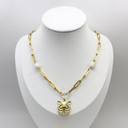 Punk Style 6-8mm Irregular Mop Necklace
