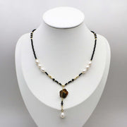 Elegant Style 2mm Black Spinel Luxury Necklace