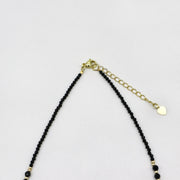 Elegant Style 2mm Black Spinel Luxury Necklace