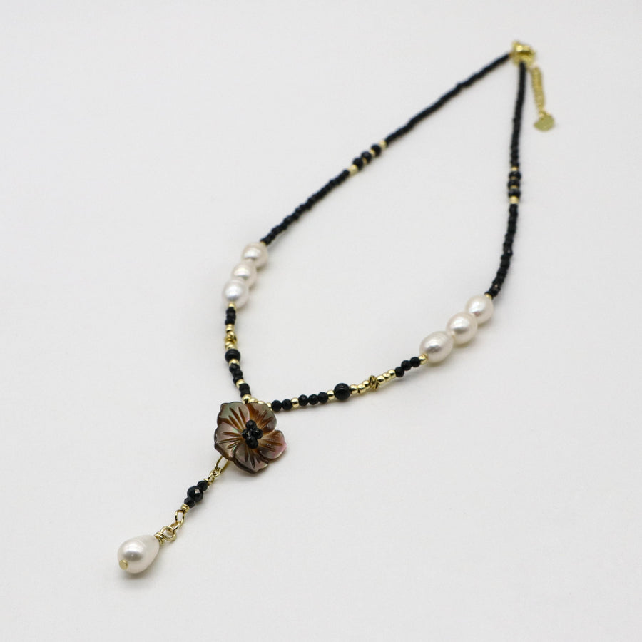 Elegant Style 2mm Black Spinel Luxury Necklace