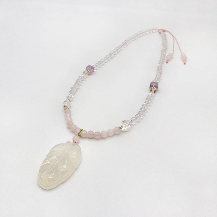 Neo-classical Style 6mm Crystal Necklace