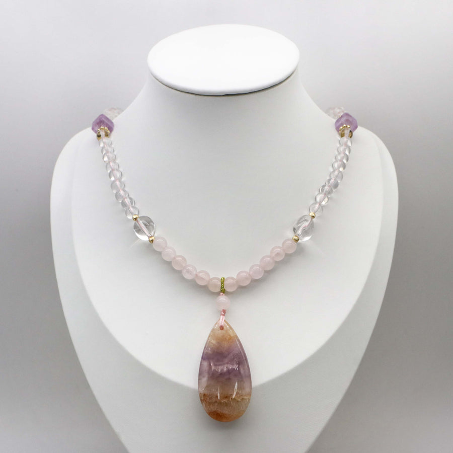 Neo-classical Style 6mm Crystal Necklace