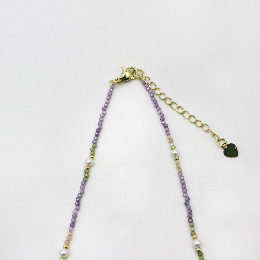 Refreshing Style 2mm Zircon Necklace