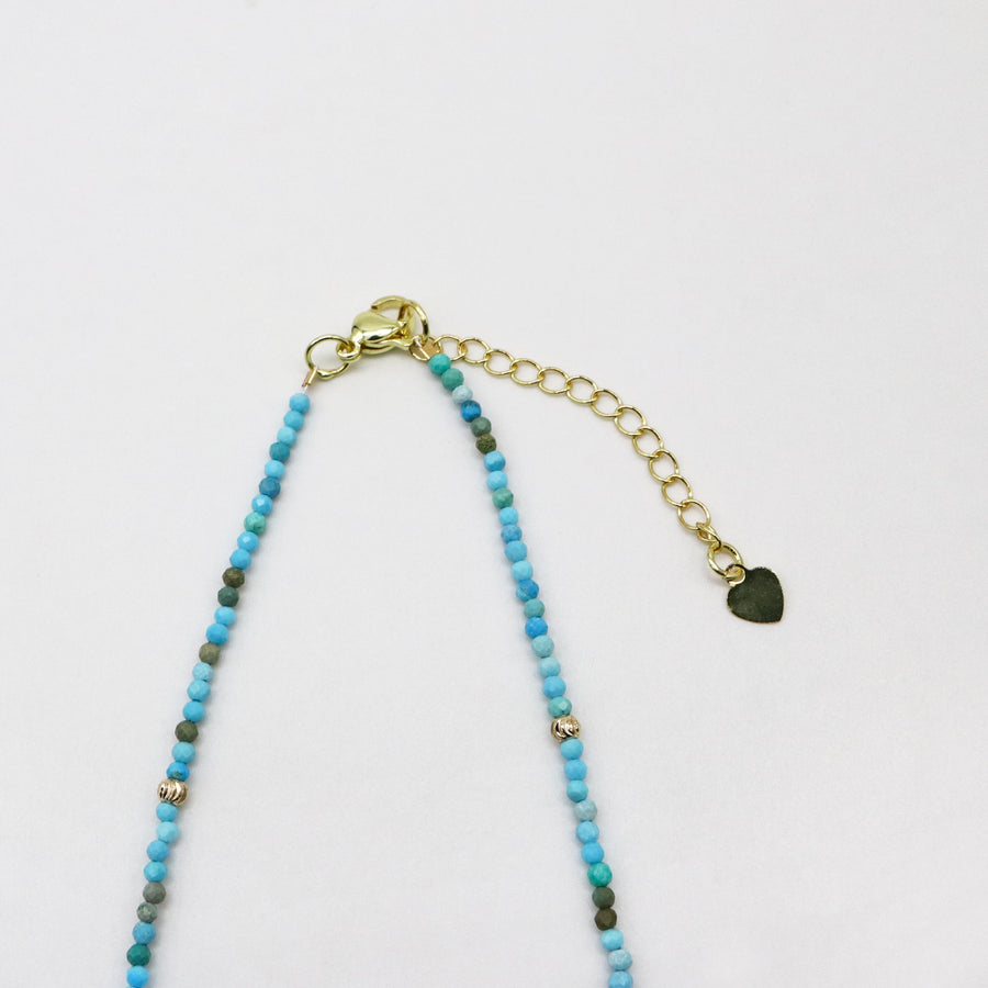 Nice Design of Turquoise Vacation Style Necklace & Bracelet Set