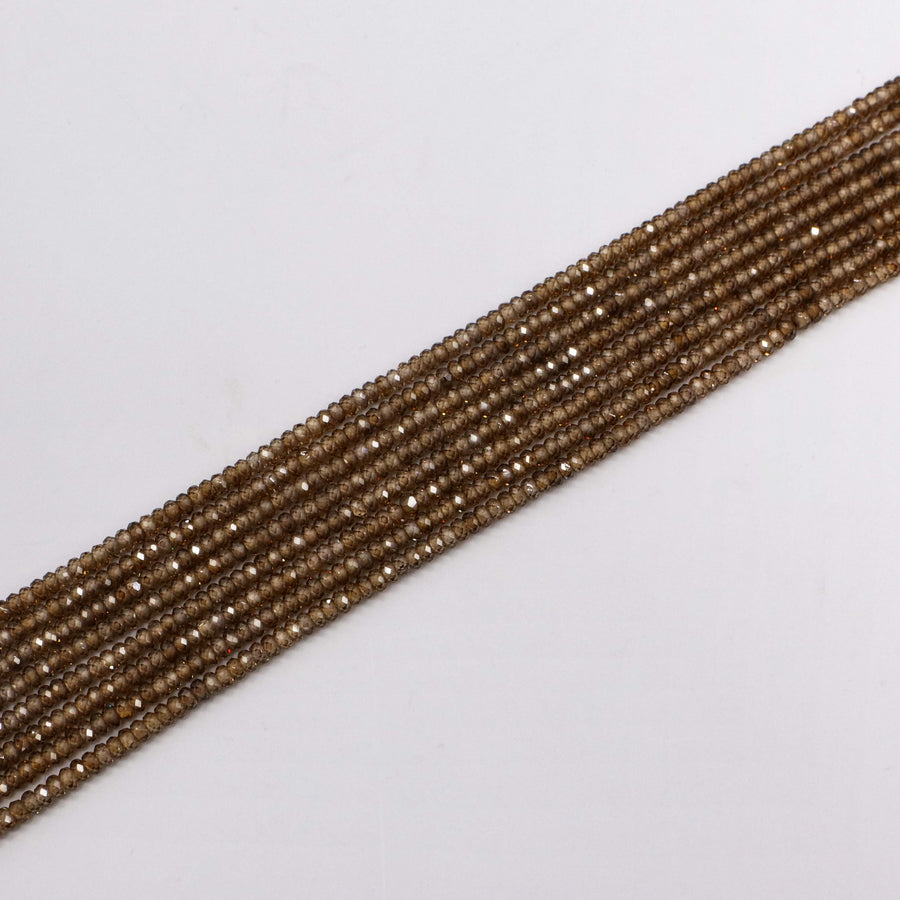 Contas de pedra naturais redondas de 2 mm facetadas para preço de material de design de joias para 5 fios