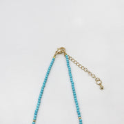 2mm Turquoise Necklace With Shell Pendant
