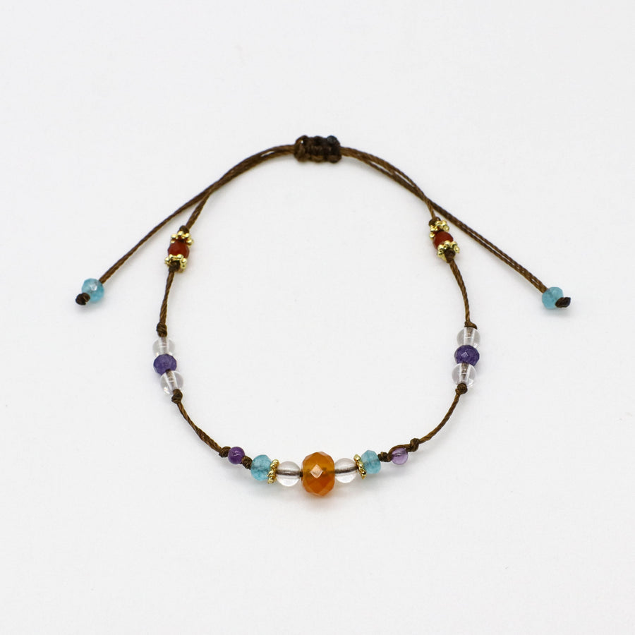 Nice Natrual Stone Beads Necklace & Bracelet Set National Style