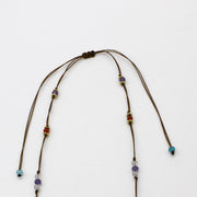 Nice Natrual Stone Beads Necklace & Bracelet Set National Style