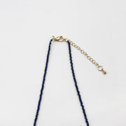 Nice 2mm Natural Lapis Elegant Style Necklace & Bracelet Set