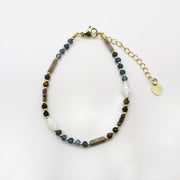 Nice 3mm Faceted Abacus Beads Necklace & Bracelet Set