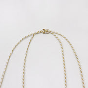 Hand-woven Rope Mixed Natural Stones Necklace