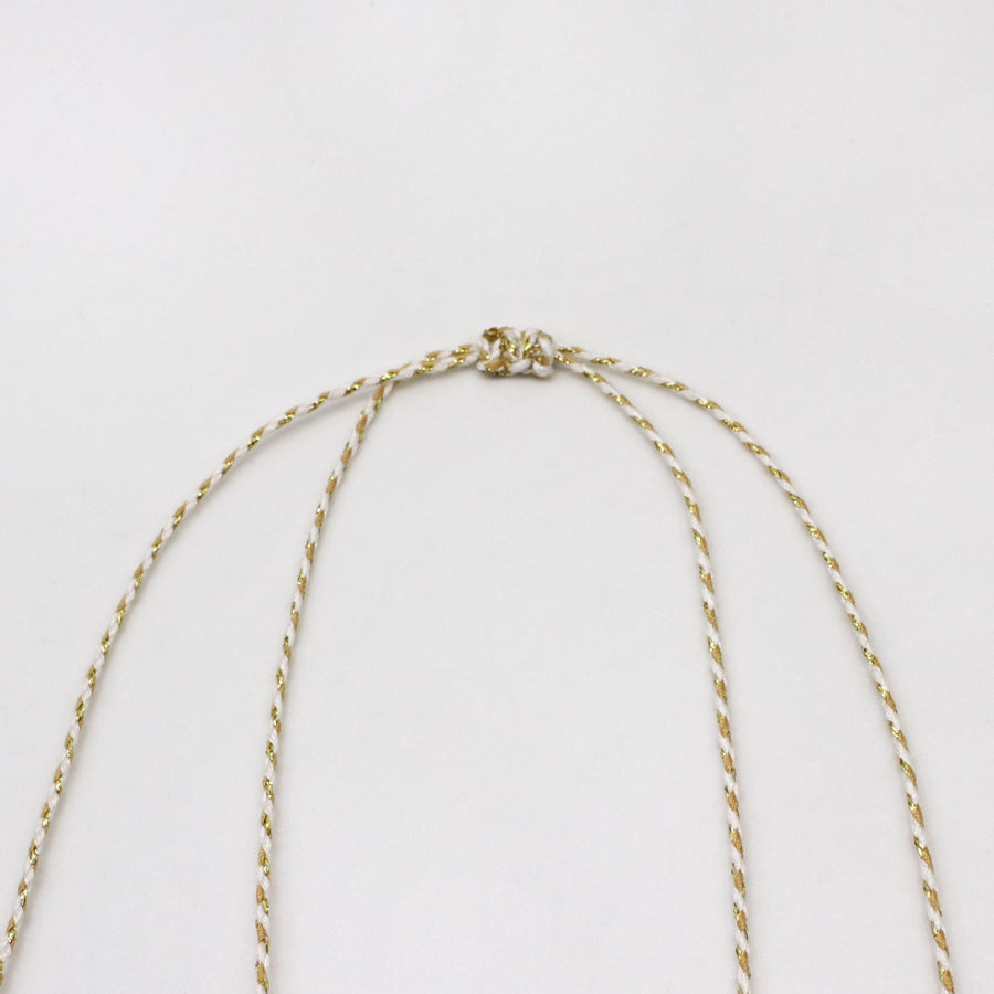 Hand-woven Rope Mixed Natural Stones Necklace