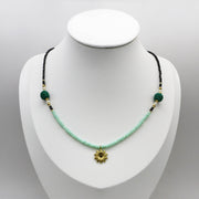 Nice 2mm Black Spinel Necklace Kids Style