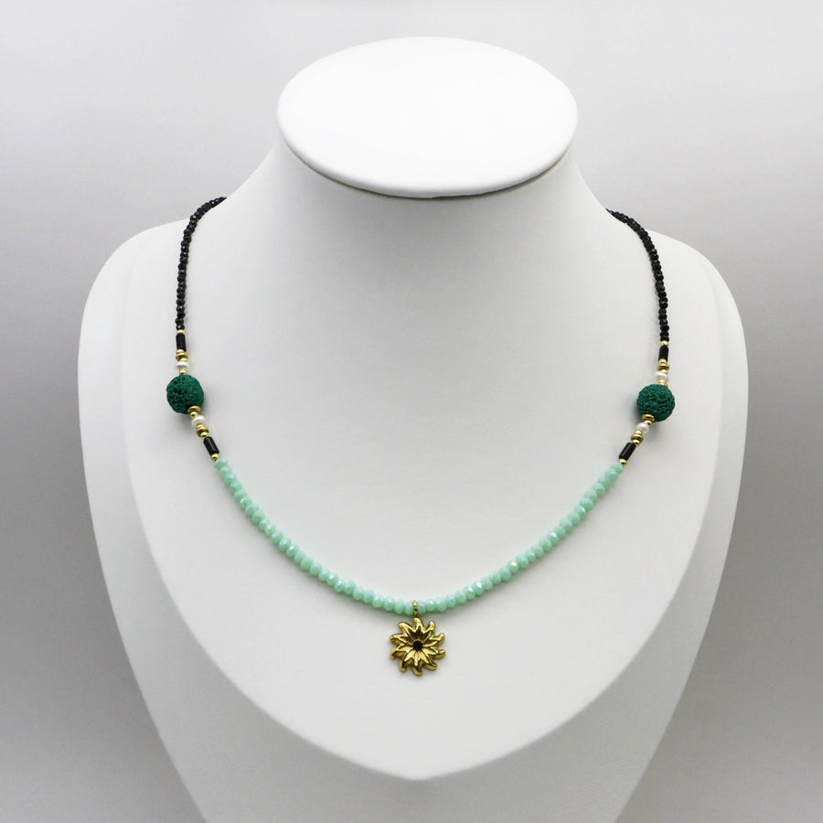 Nice 2mm Black Spinel Necklace Kids Style