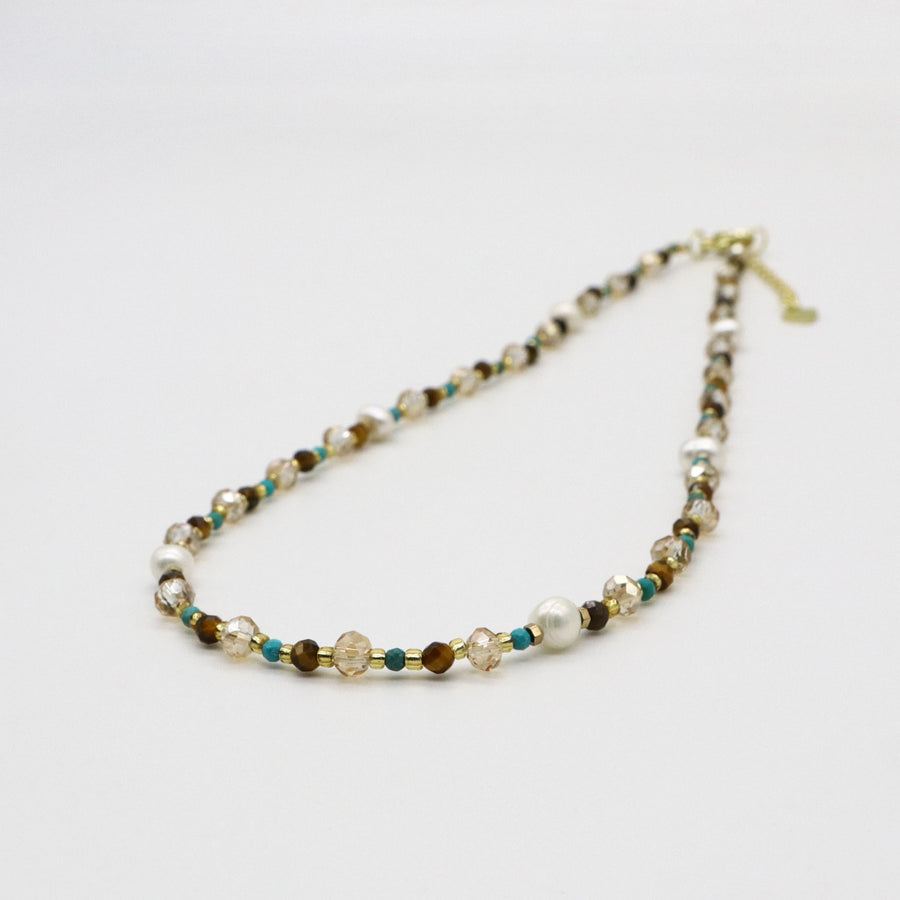 Nice 5-6mm Irregular Pearl Autumn Winter Seazon Style Necklace & Bracelet Set