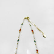 Dopamine Style 2mm Mop Pearl Necklace