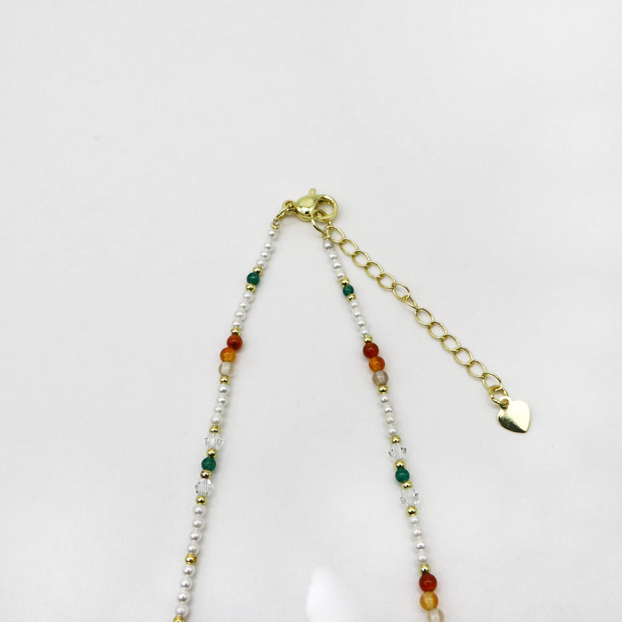 Dopamine Style 2mm Mop Pearl Necklace