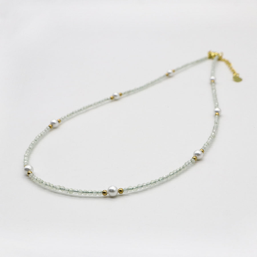 2mm Natural Stone Beads Classic Style Necklace & Bracelet Set