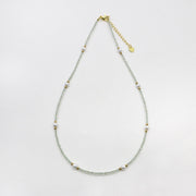 2mm Natural Stone Beads Classic Style Necklace & Bracelet Set