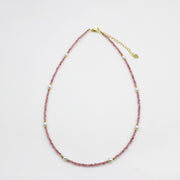 2mm Natural Stone Beads Classic Style Necklace & Bracelet Set