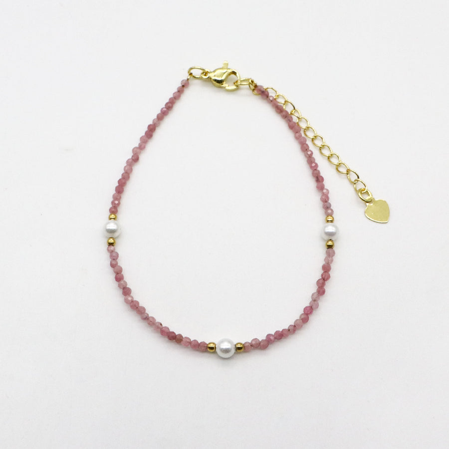 2mm Natural Stone Beads Classic Style Necklace & Bracelet Set