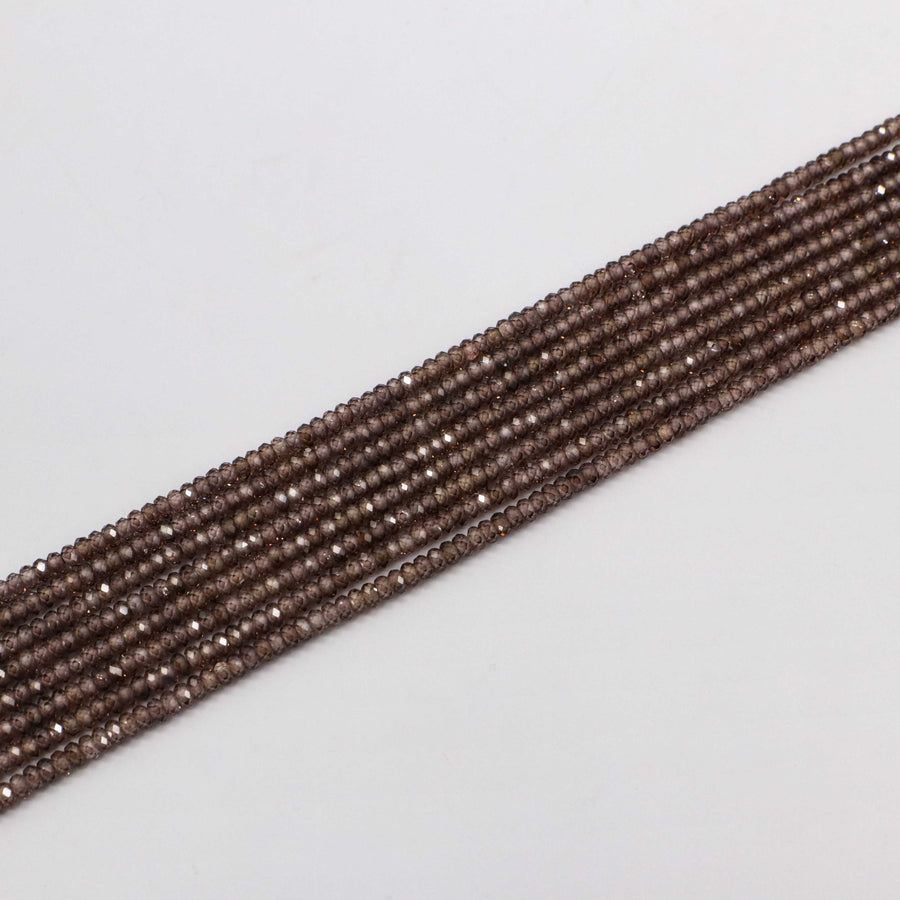 Contas de pedra naturais redondas de 2 mm facetadas para preço de material de design de joias para 5 fios