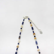 Bohemian Style 3x7mm Sodalite Necklace