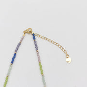 Nice 2mm Faceted Colored Zircon Beads With Fresh Water Pearl Sweet Style Necklace & Bracelet Set
