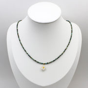 Simple Style 2mm Turquoise Flower Necklace