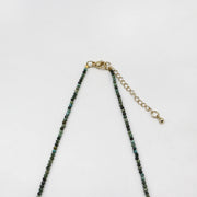 Simple Style 2mm Turquoise Flower Necklace