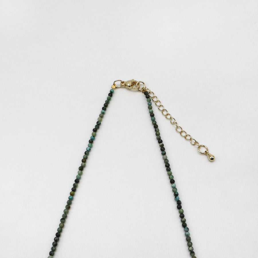 Simple Style 2mm Turquoise Flower Necklace