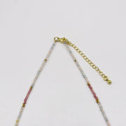 Luxurious Style Crystal With Morganite Necklace