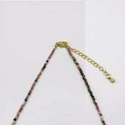 Bohemian Style Tourmaline With Pearl Necklace