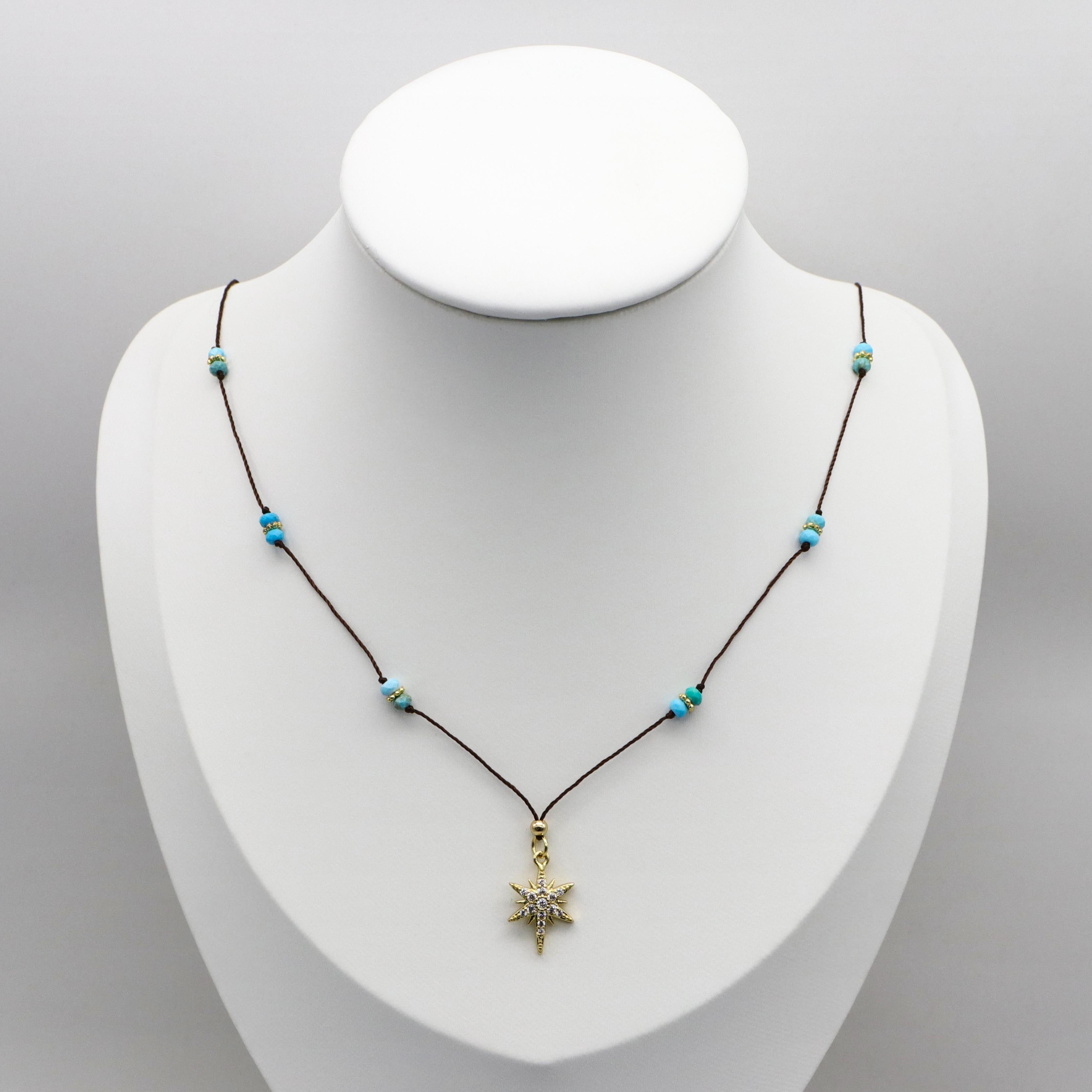 Bohemian Style Turquoise Handmade Necklace