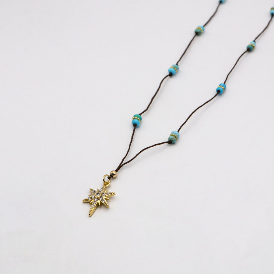 Bohemian Style Turquoise Handmade Necklace