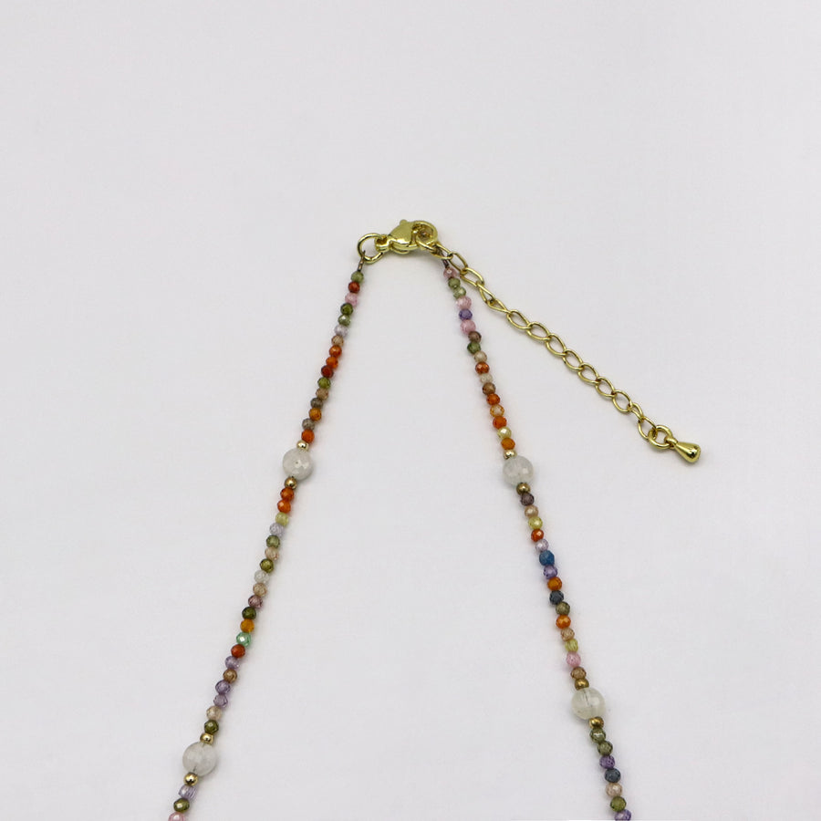 Dopamine Style Colorful Zircon Necklace