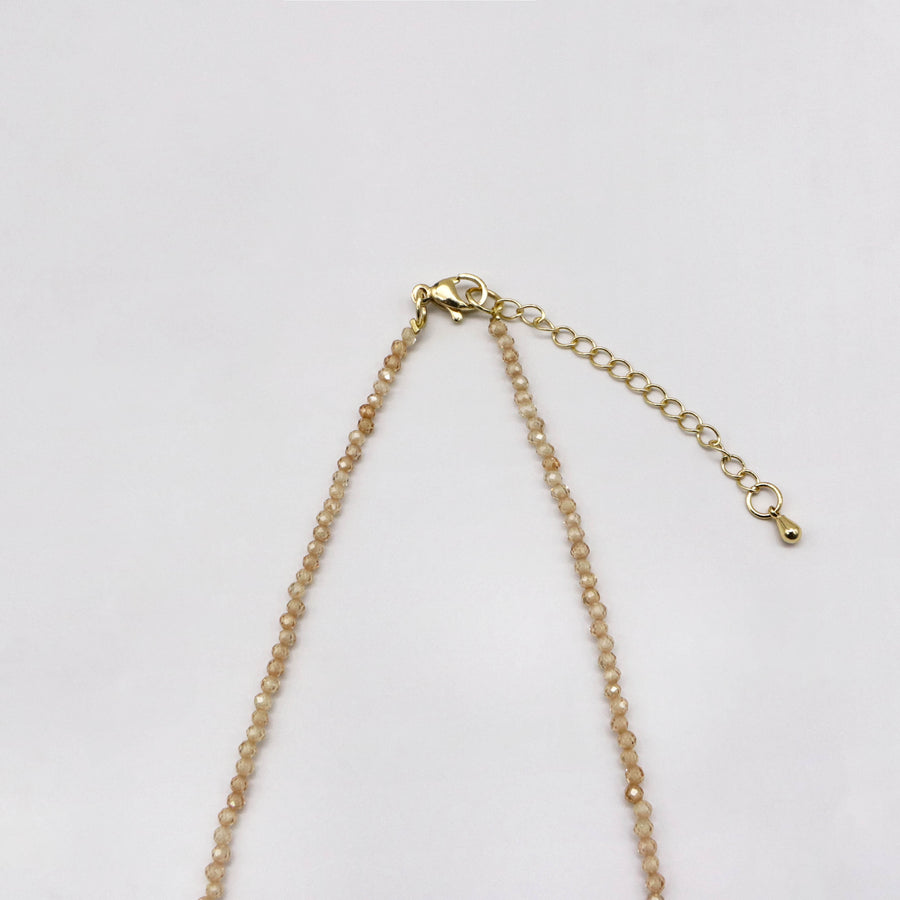 Luxurious Style Zircon With Mop Pearl Necklace