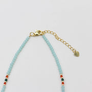 Nice 8mm Red Agate Classic Style Necklace & Bracelet Set
