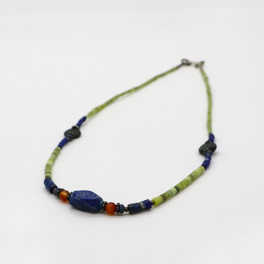 Lemon Jade Necklace Indian Style