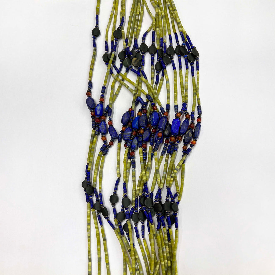 Lemon Jade Necklace Indian Style