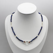 Vintage Fashion Irregular Pearl With Wooden Beads Necklace