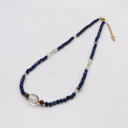 Vintage Fashion Irregular Pearl With Wooden Beads Necklace