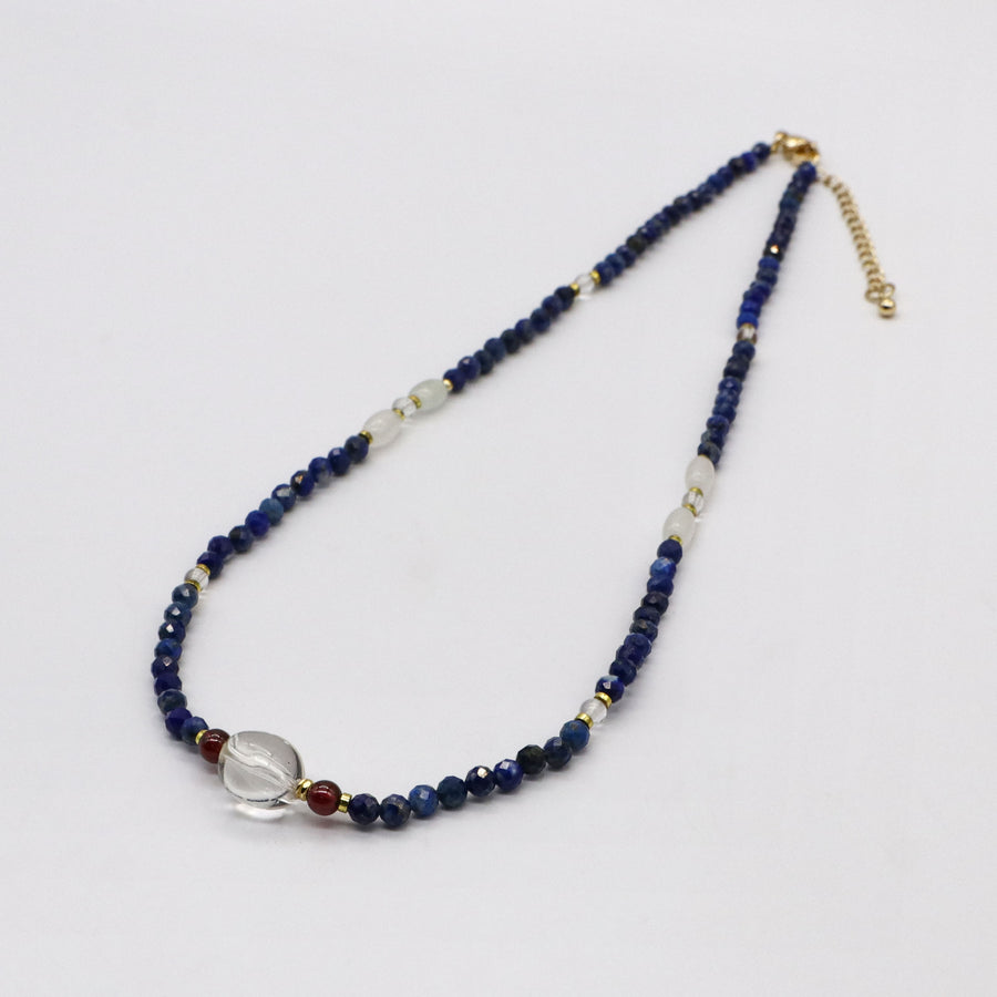Vintage Fashion Irregular Pearl With Wooden Beads Necklace