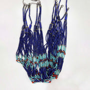 Lapis And Turquoise Heishi Necklace African Tribal Style