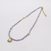 Elegant And Dignified Irregular Pearl With Zircon Necklace