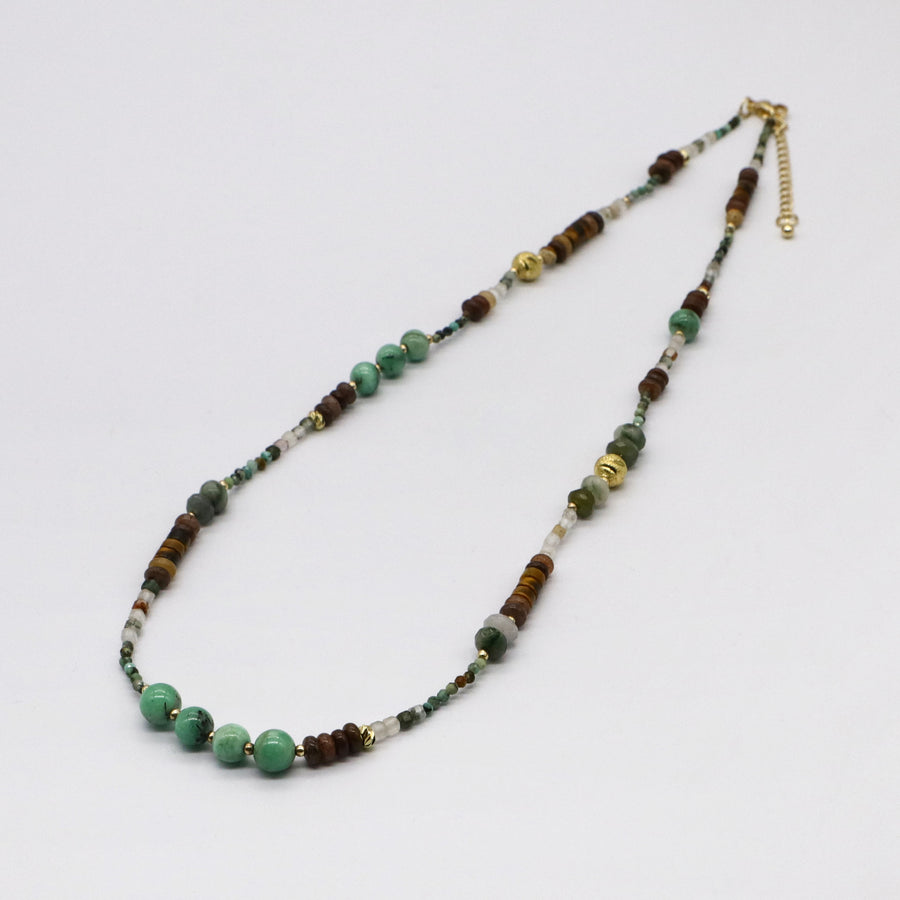Vintage Fashion Chrysoprase Beads Necklace
