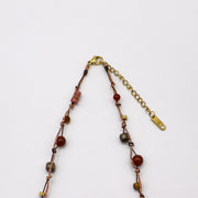 Vintage Fashion Natutal Stone Knotting Style Necklace GNM255082