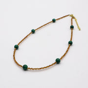 Vintage Fashion Malachite Necklace